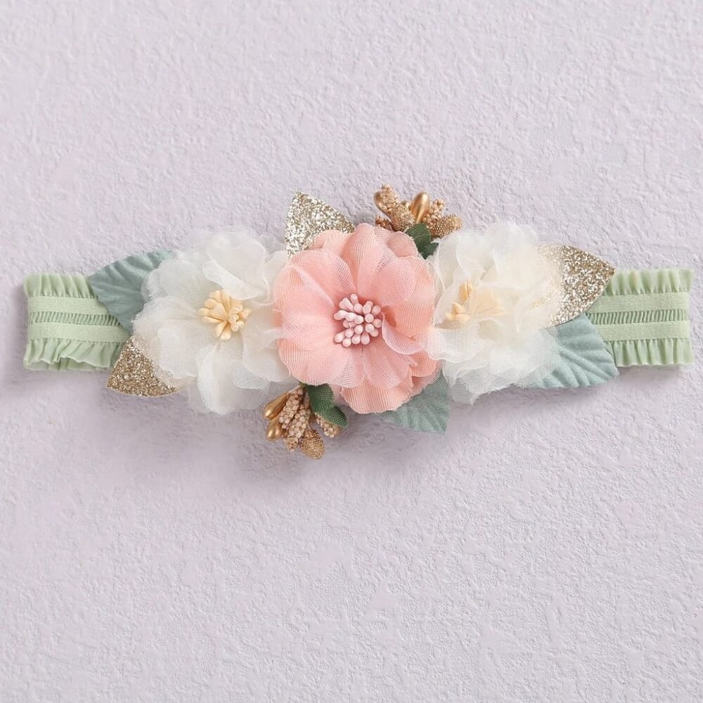 NEW - Flower Headband Baby Girl Vintage - Baby Girls Accesories